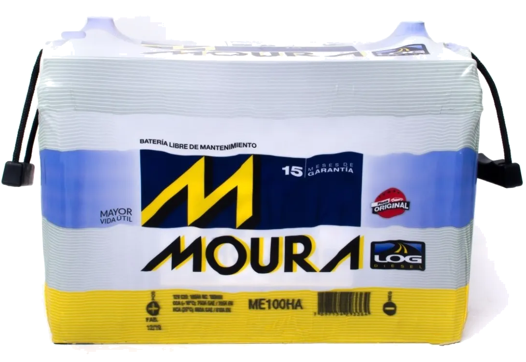 baterías Moura M100HA a domicilio para autos camionetas
