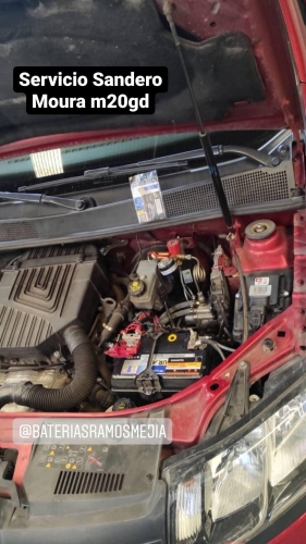 cambio bateria a domicilio Moura m20gd Sandero